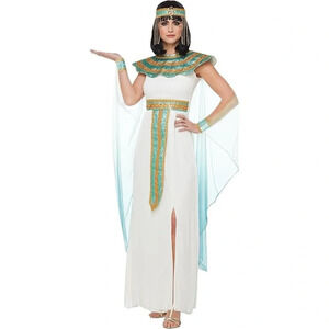 Spirit Cleopatra Costume with Gold and Teal Accents